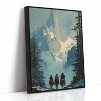 Wanderers Beneath Granite Sentinels