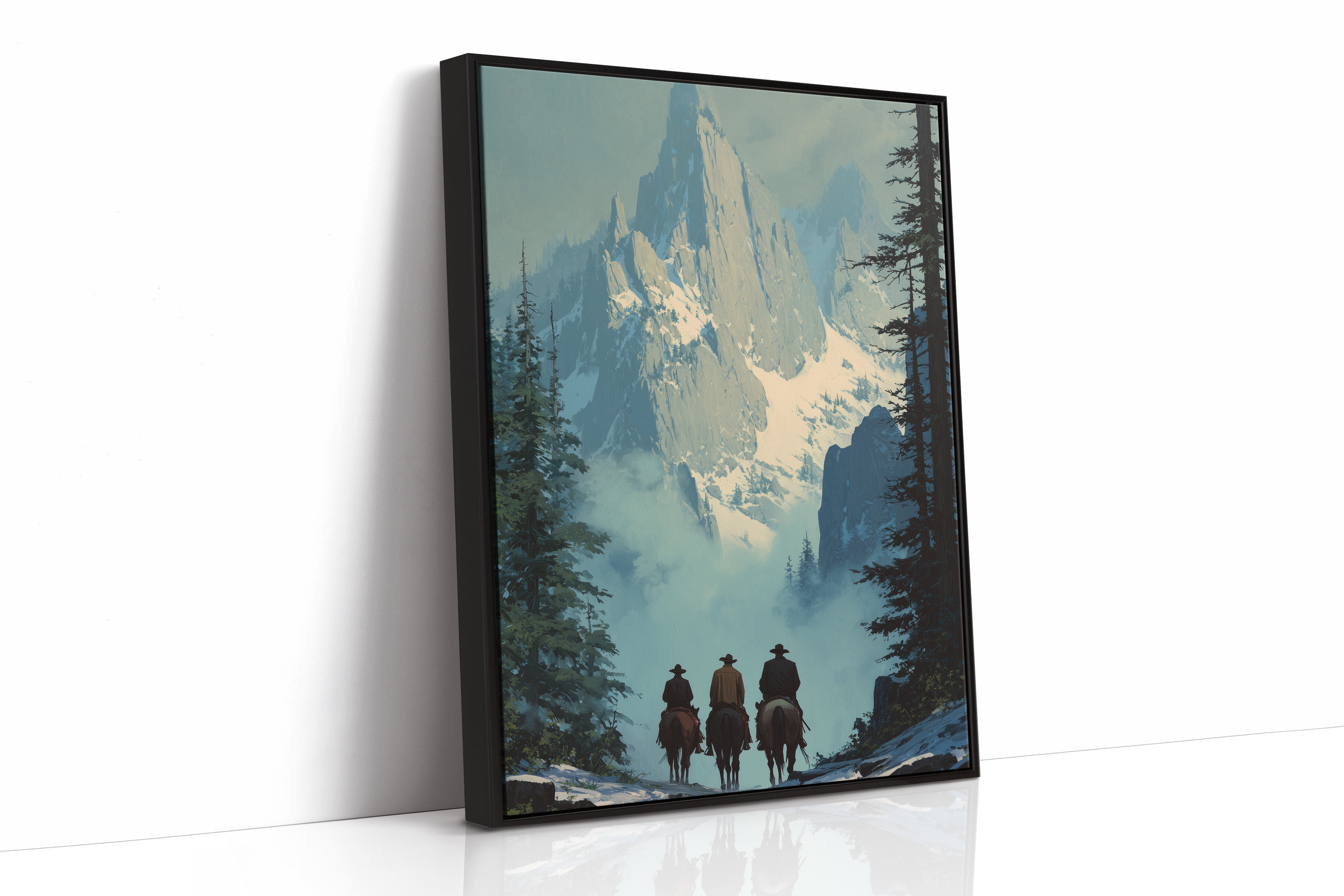 Wanderers Beneath Granite Sentinels