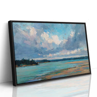 Summer Clouds Dance Above Turquoise Bay