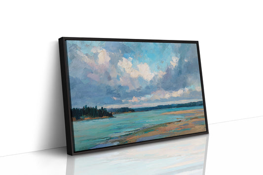 Summer Clouds Dance Above Turquoise Bay