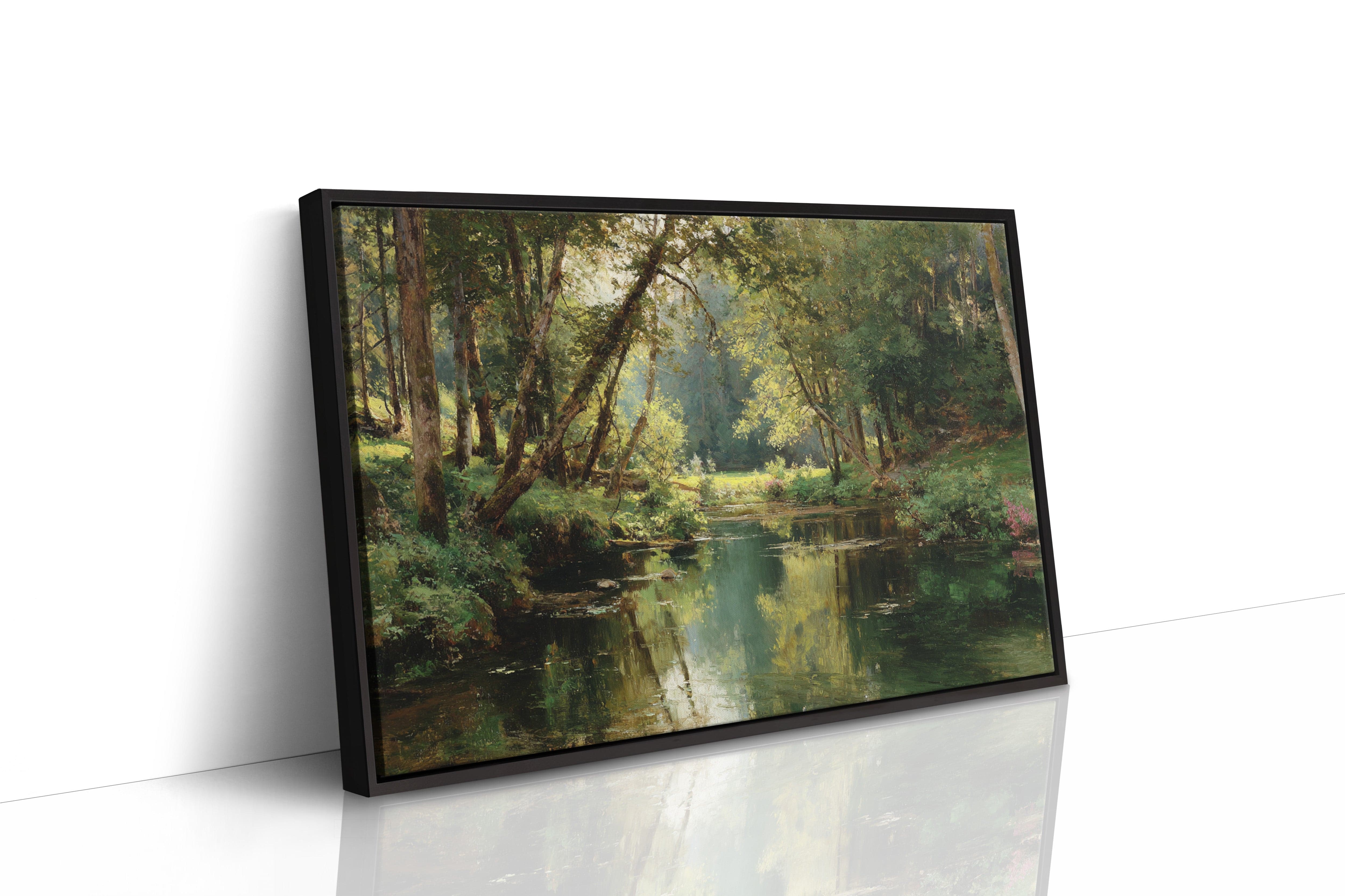 Summer Light Dances Through Forest Stream