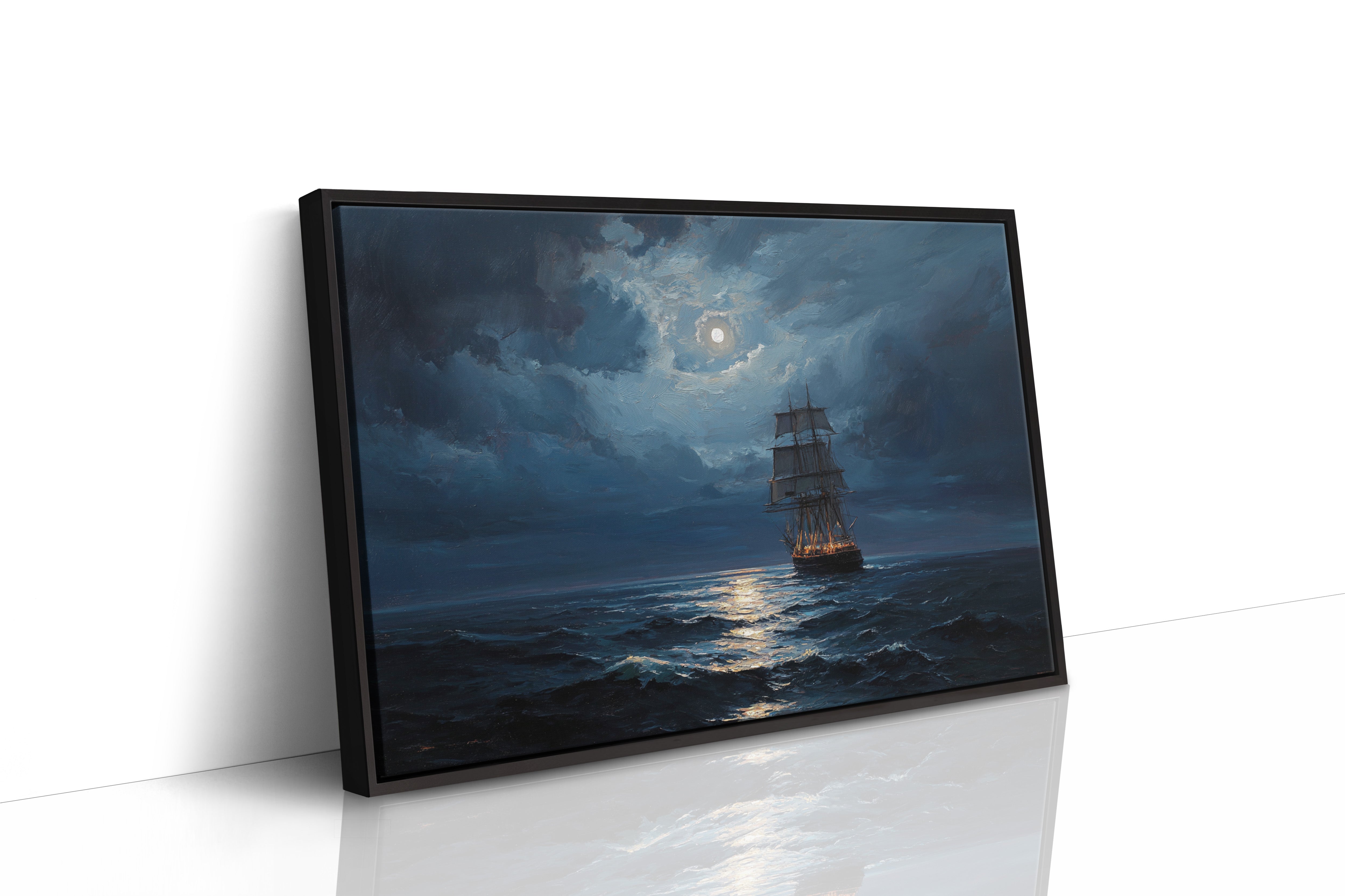 Moonlit Voyage On Ancient Tides