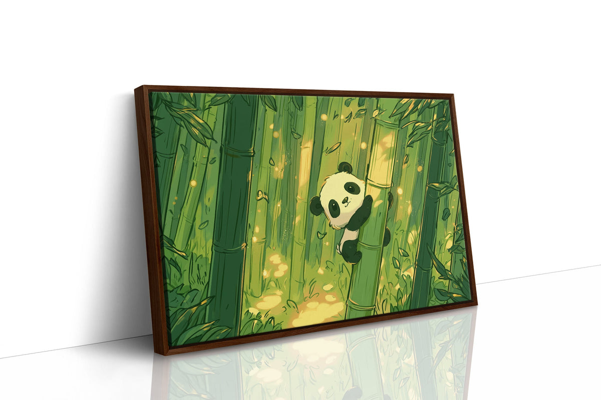 Baby Panda Bamboo Climb