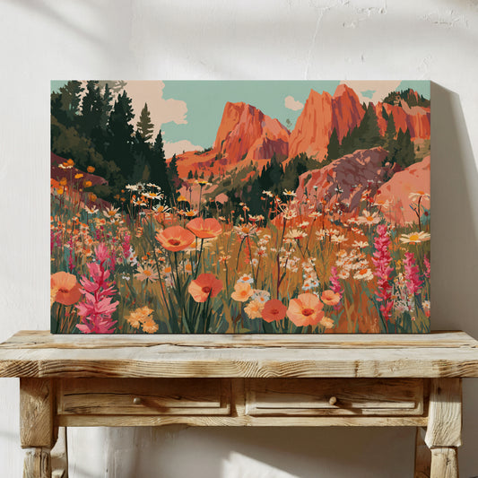 Mountain Poppies Dance At Sunrise