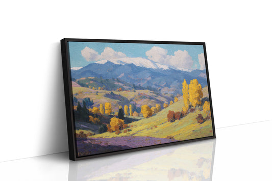 Autumn Gold Bathes Mountain Valley