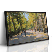 Autumn Light Dances Through City Trees