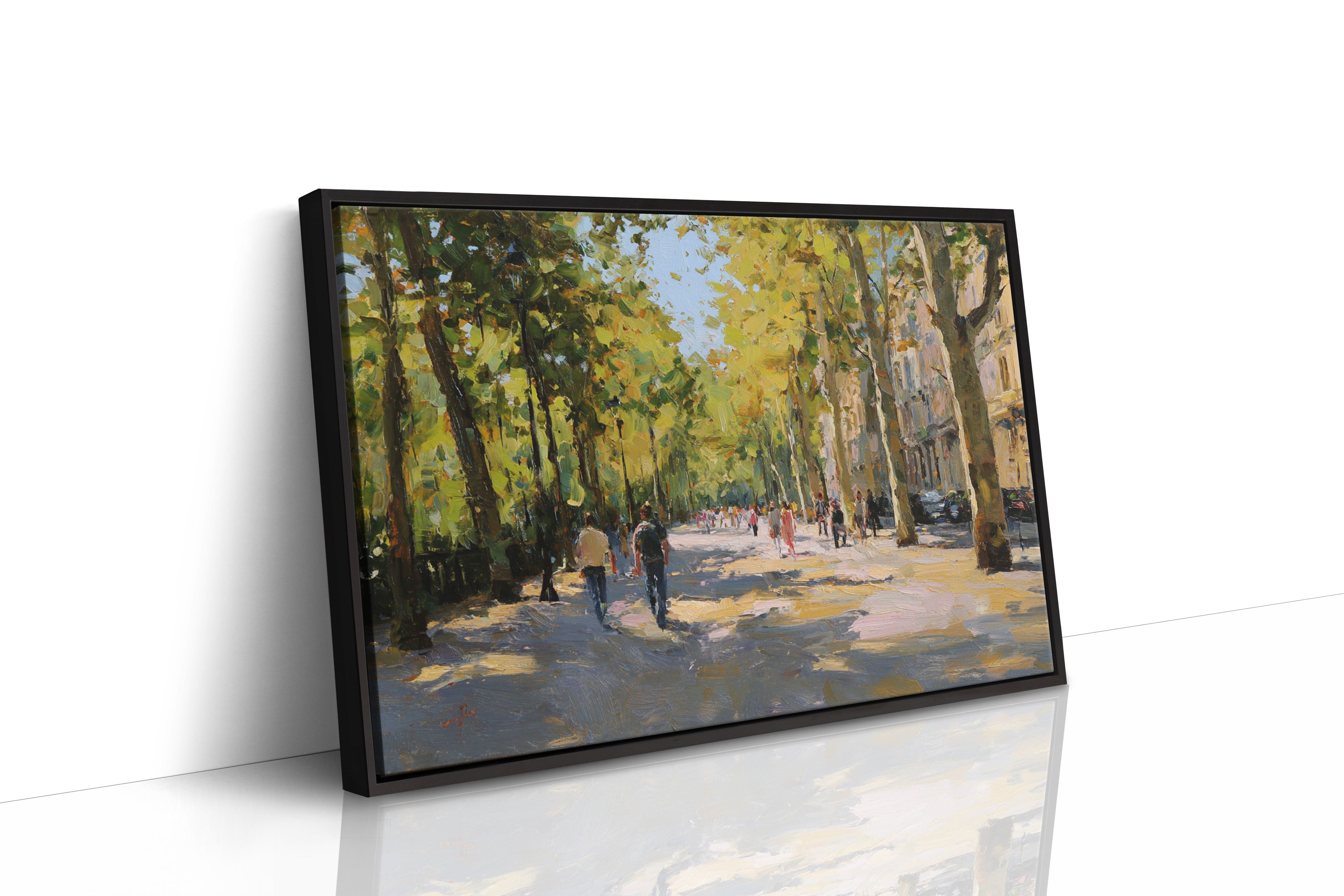 Autumn Light Dances Through City Trees