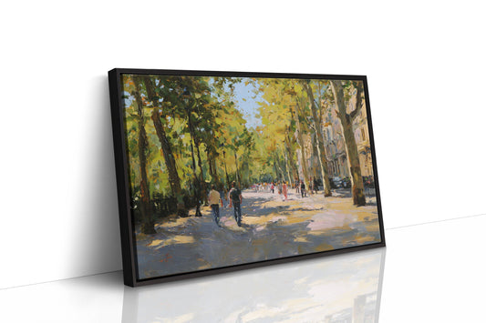 Autumn Light Dances Through City Trees