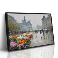 Paris Blooms Through Silver Rain