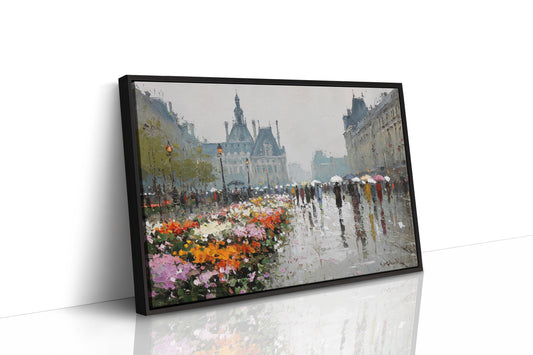 Paris Blooms Through Silver Rain