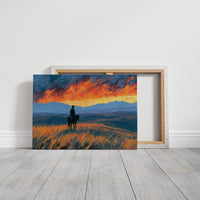 Rider Facing the Blazing Range