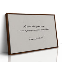 Iron Sharpens Iron Scripture Print