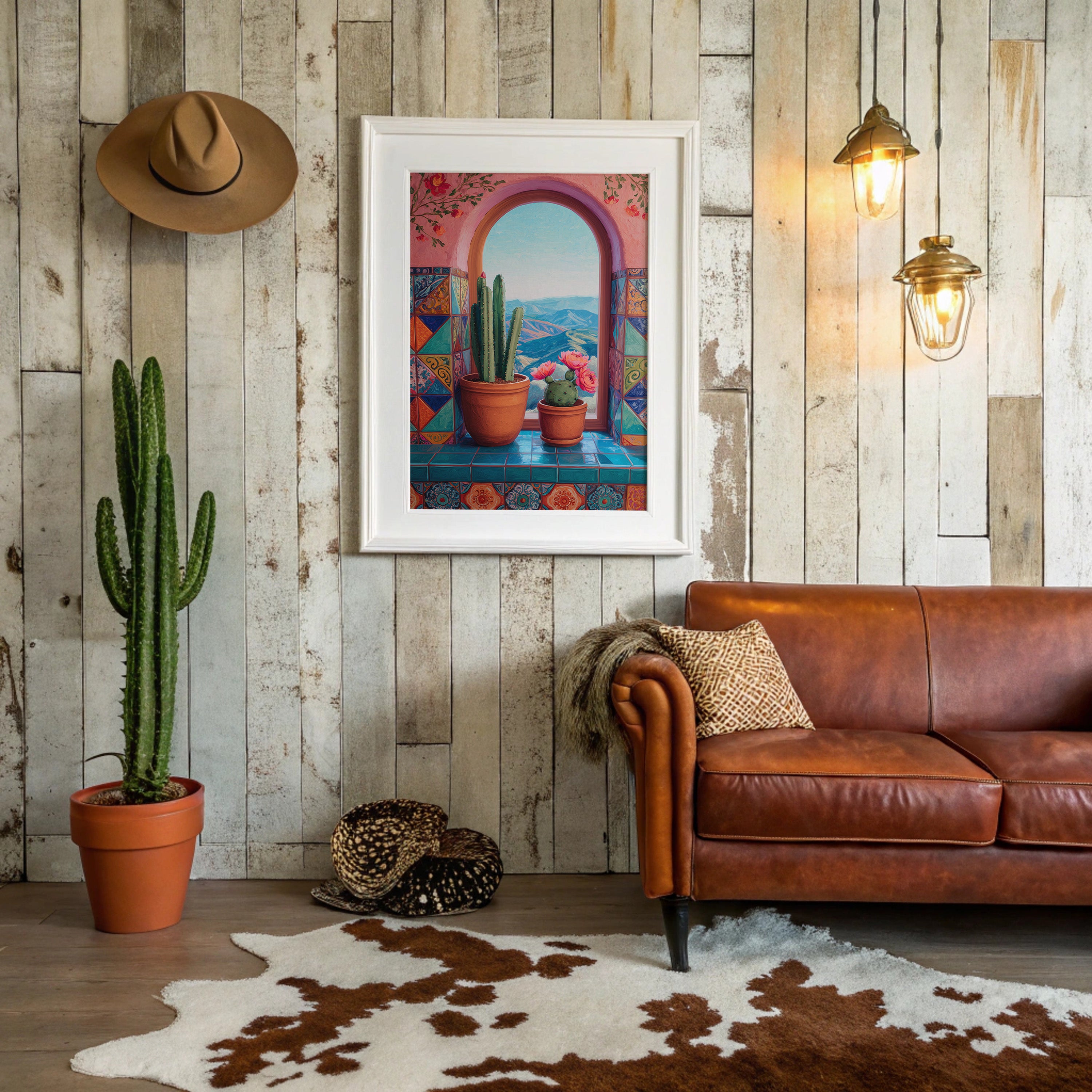 Saguaros Through Spanish Archways Dream