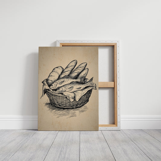 Morning Catch In Rustic Lines