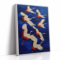 Cranes Paint The Midnight Sky