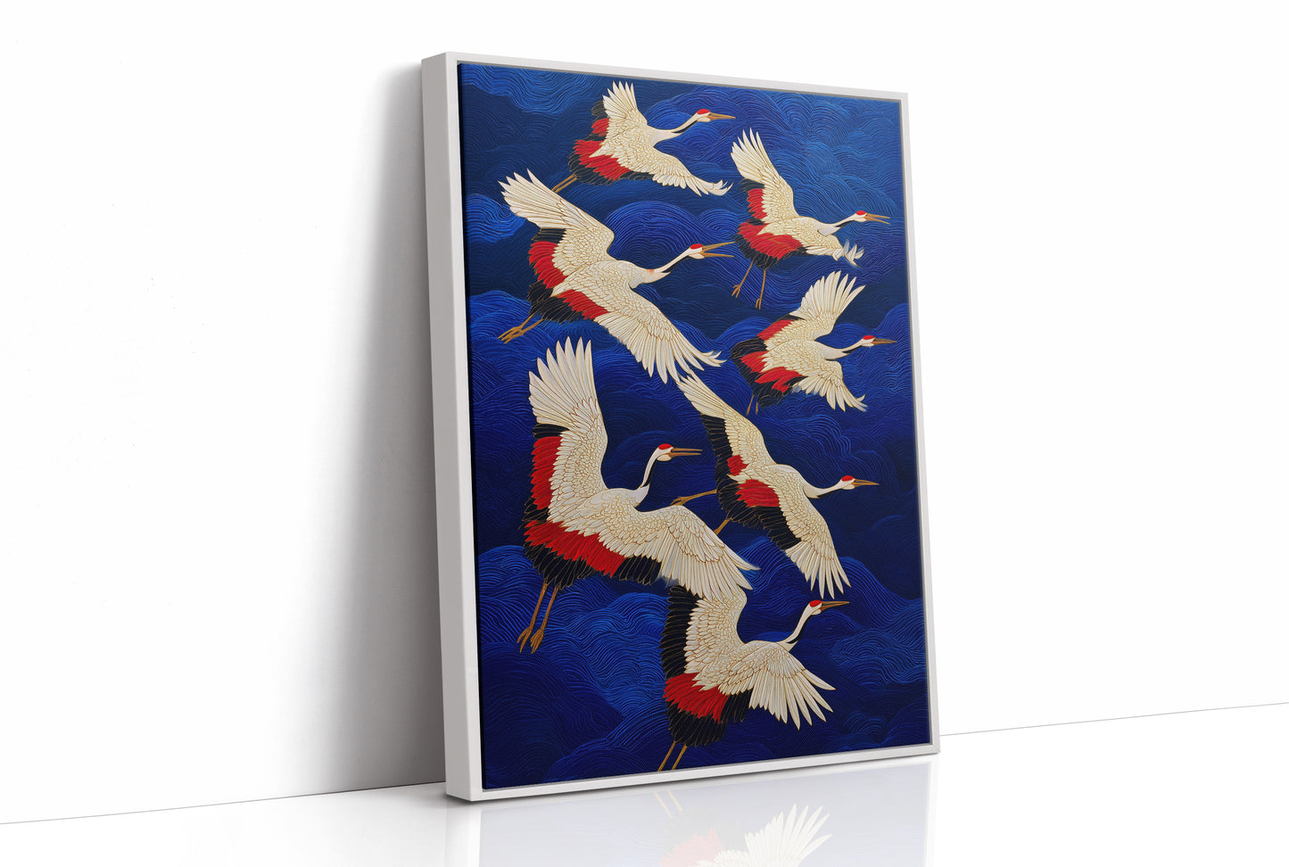 Cranes Paint The Midnight Sky