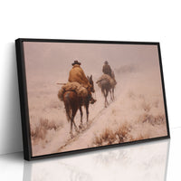 Dusty Trail Leads Through Winter Sage