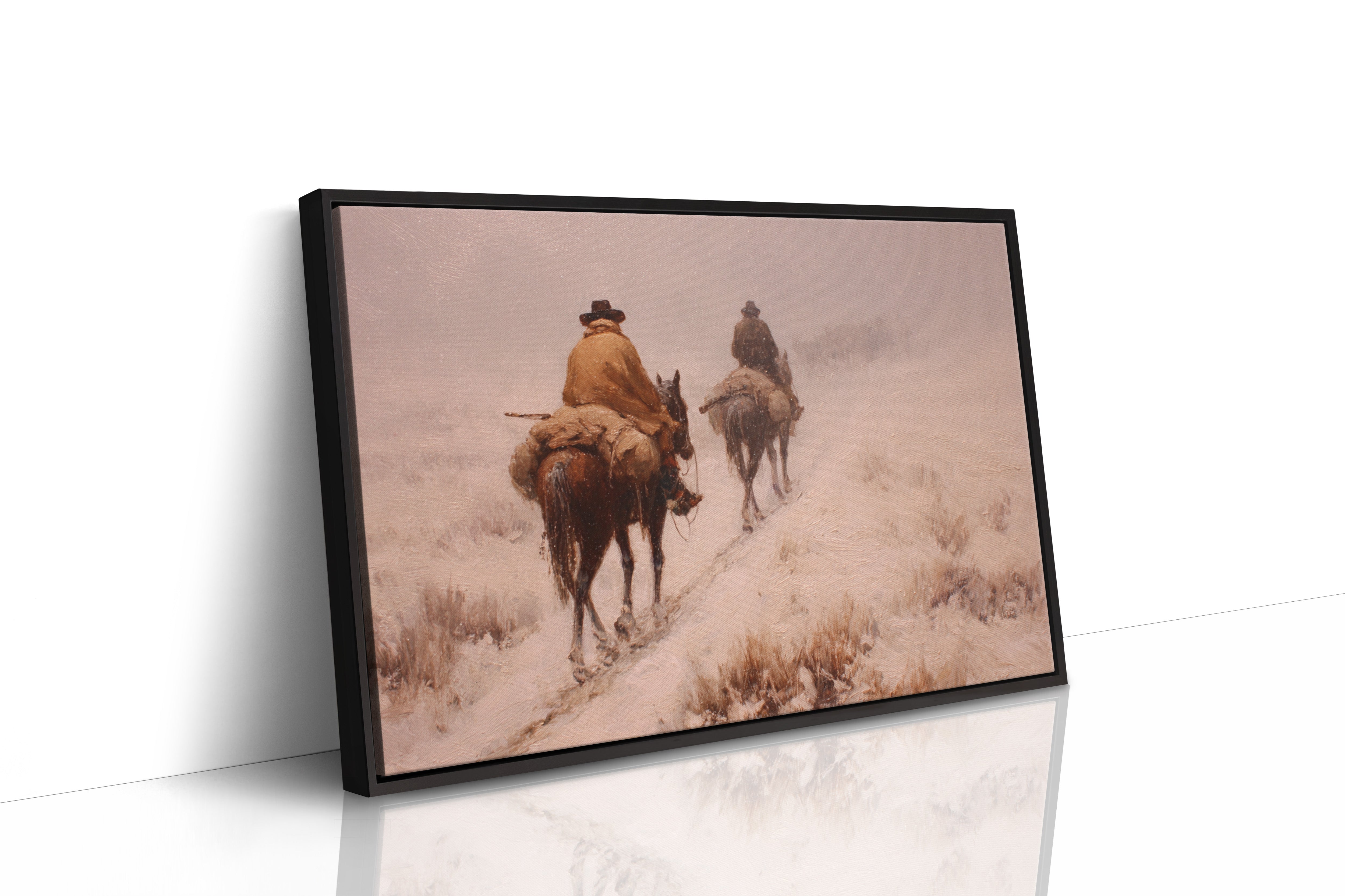 Dusty Trail Leads Through Winter Sage
