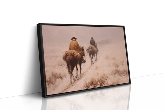 Dusty Trail Leads Through Winter Sage
