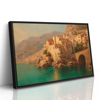 Mediterranean Cliffs Hold Summer's Light
