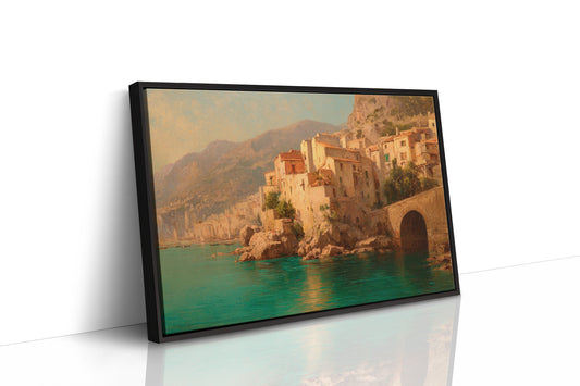 Mediterranean Cliffs Hold Summer's Light