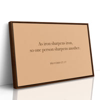 Iron Sharpens Iron Serif Print