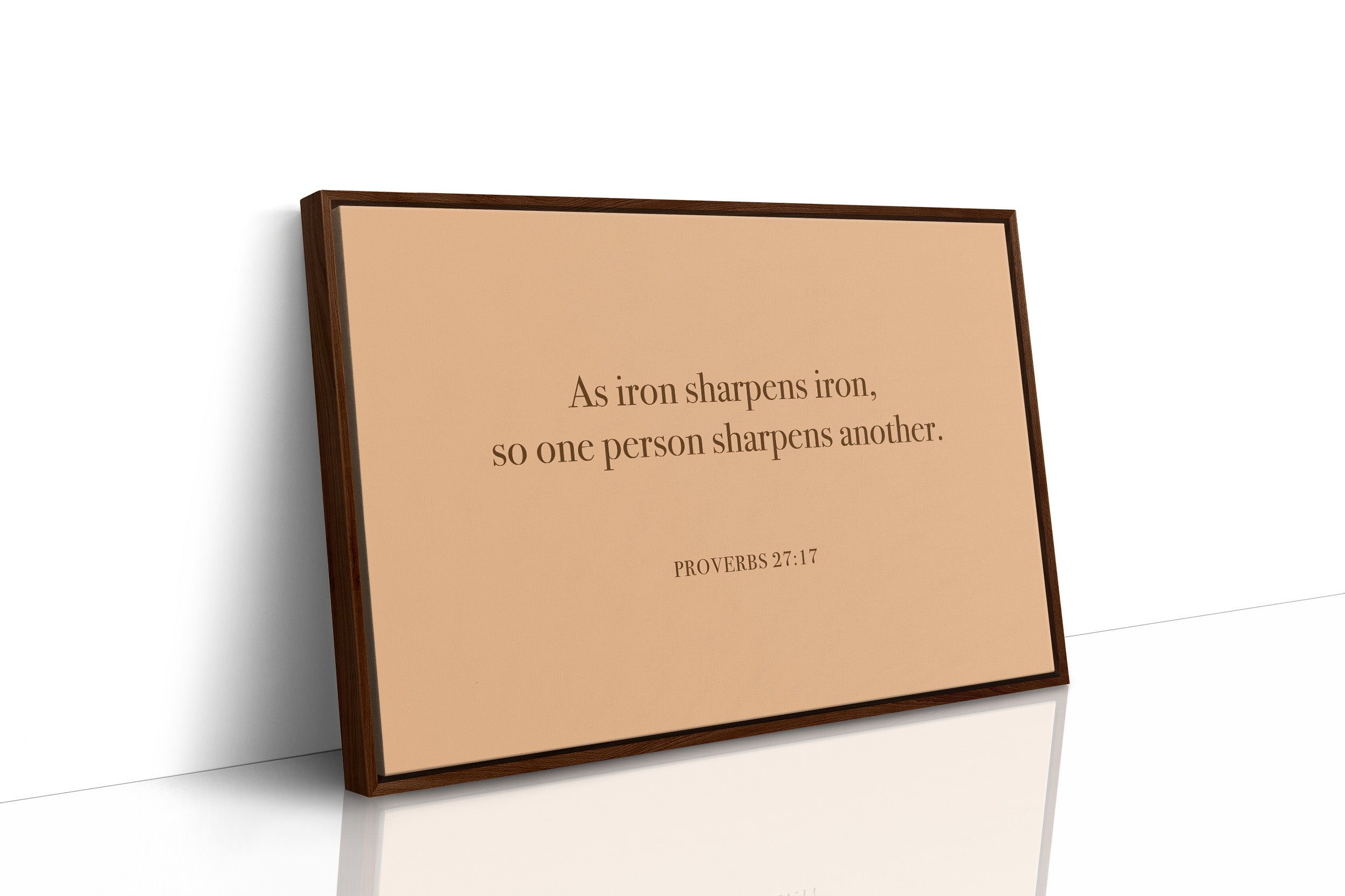 Iron Sharpens Iron Serif Print