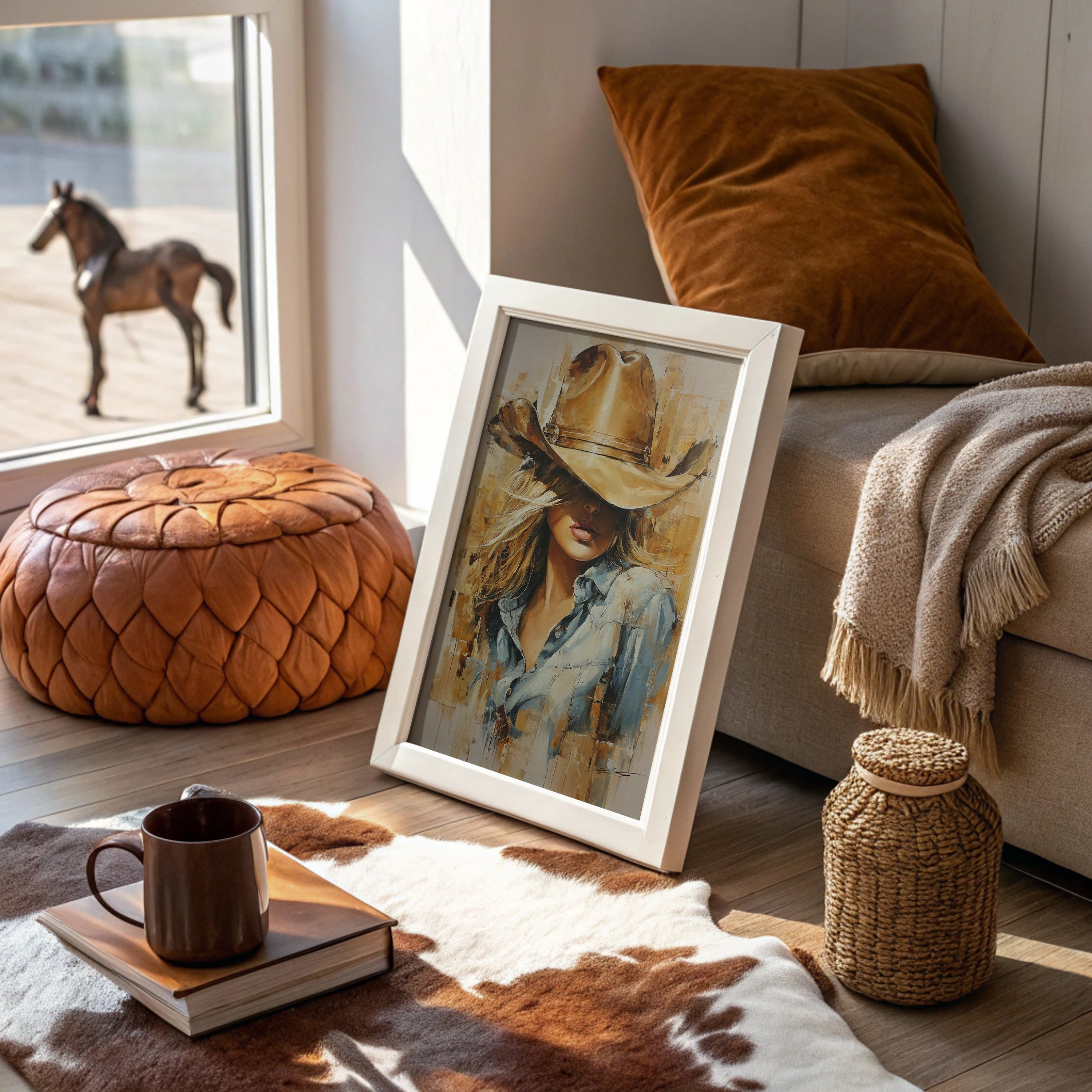 Golden Hour Cowgirl - Western Romance Portrait