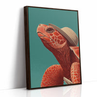 Sea Turtle in a Sun Hat