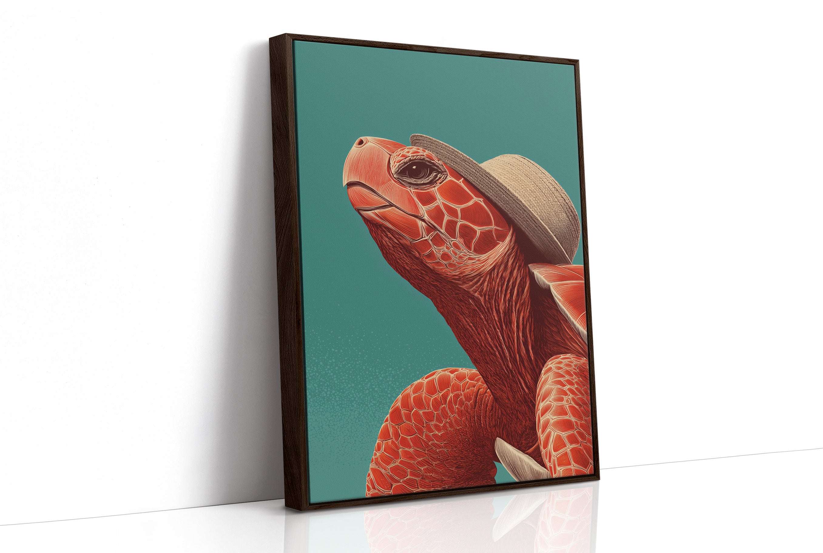 Sea Turtle in a Sun Hat