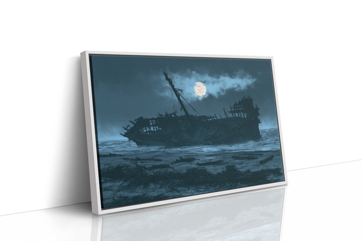 The Wreck at Moonrise