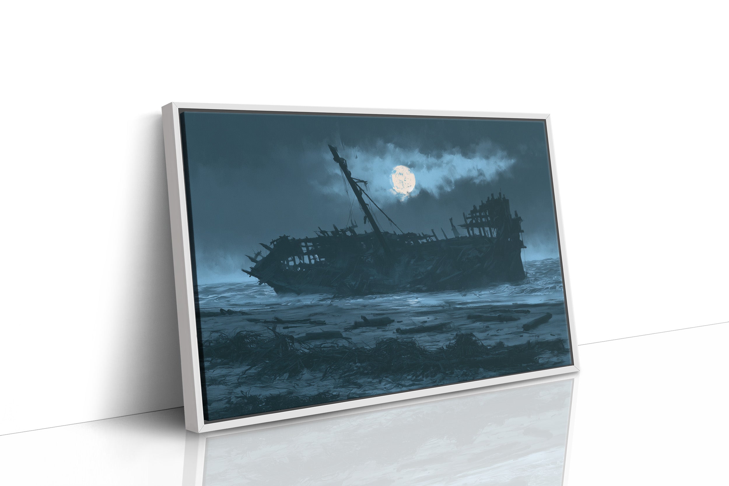 The Wreck at Moonrise