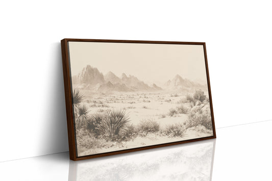 Mojave Solitude - Desert Mountain Landscape