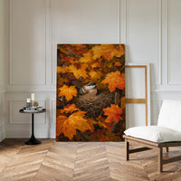 Maple Leaves Shield Chickadee's Rest