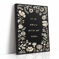 Floral Affirmations Frame Inner Peace