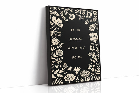 Floral Affirmations Frame Inner Peace