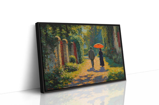 Autumn Path Through Garden Gates