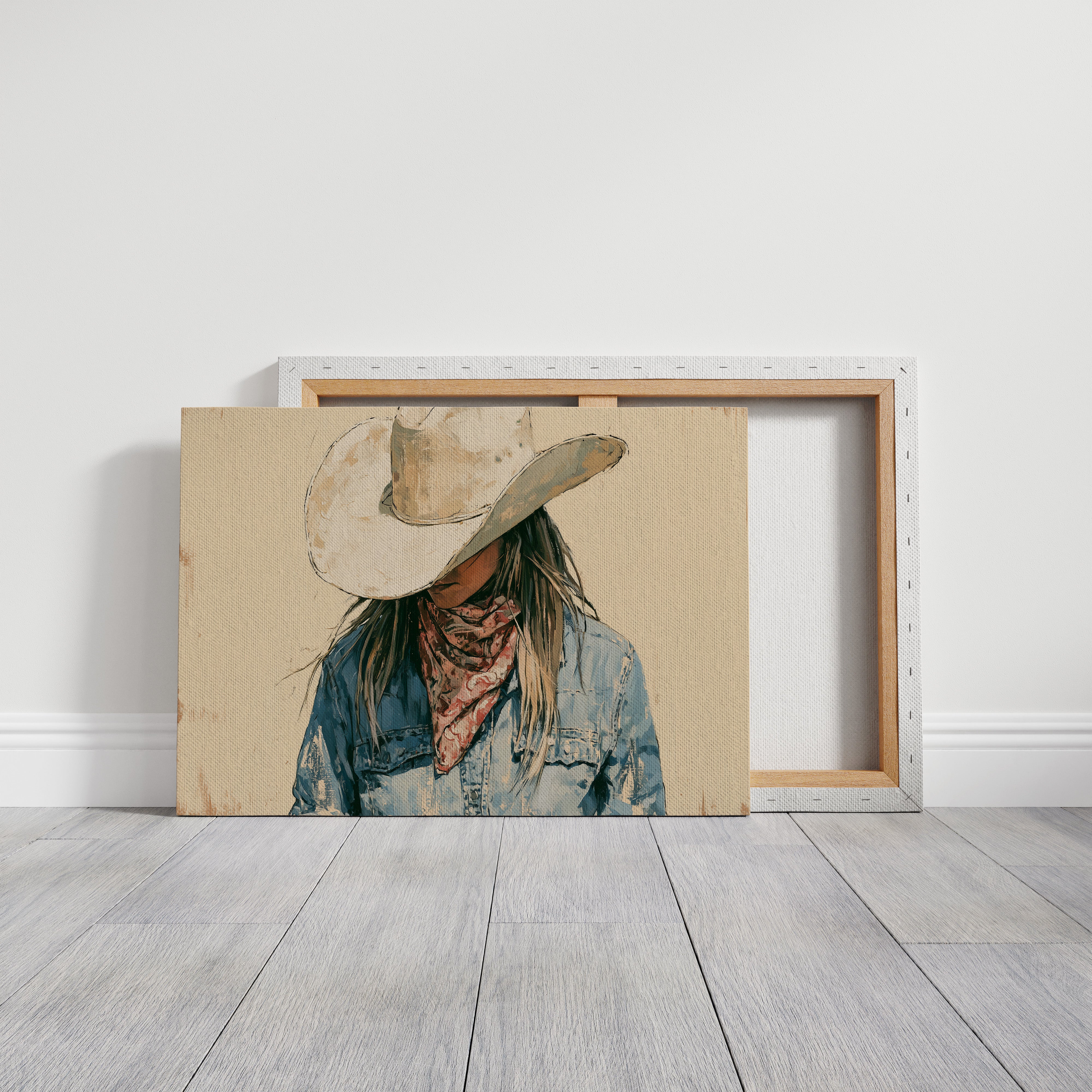 Bandana and Denim Portrait