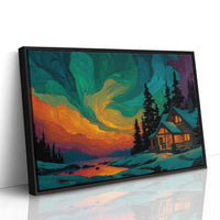 Cabin Beneath the Aurora