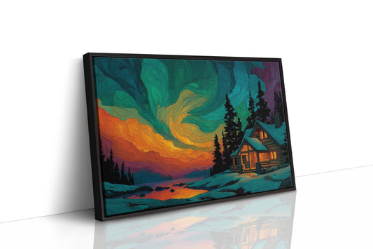 Cabin Beneath the Aurora