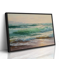 Emerald Waves Chase Golden Shore
