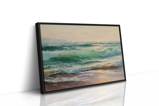 Emerald Waves Chase Golden Shore