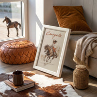 Barrel Racing Dreams - Dynamic Cowgirl & Horse
