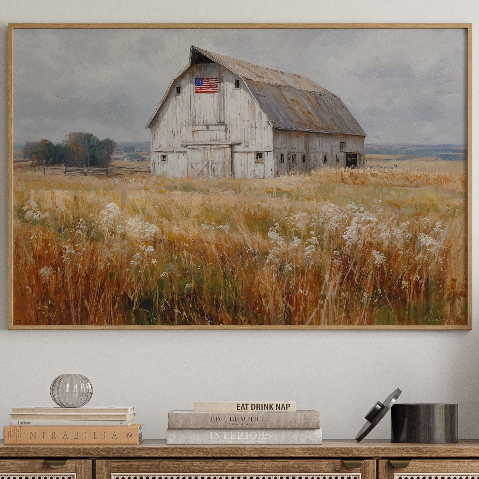 Prairie Stars Above Weathered White