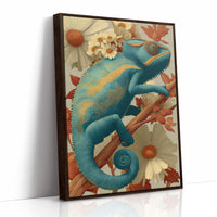 Chameleon, Vintage Botanical Study