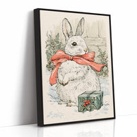 Storybook Bunny in a Red Bow