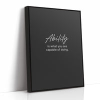 Ability Defines What You Can Do