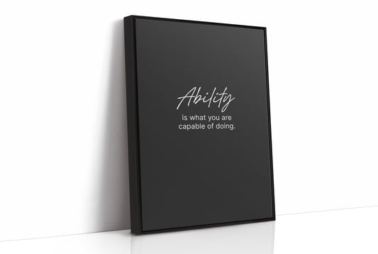 Ability Defines What You Can Do