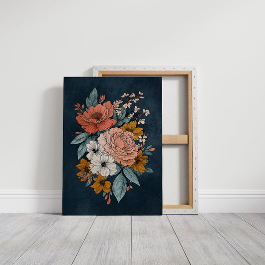 Bouquet Beneath a Midnight Sky