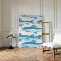 Swimming Through Morning's Coastal Blue